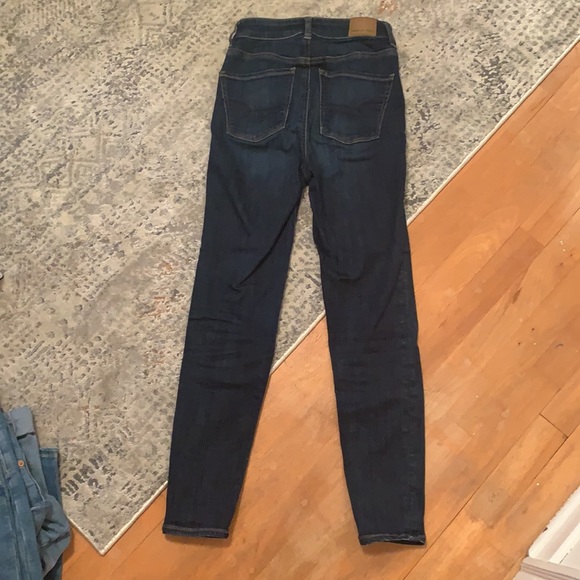 American Eagle Dark Wash Cropped Jegging - Picture 2 of 4